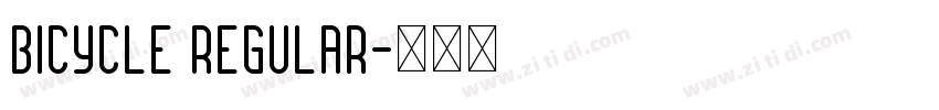 bicycle Regular字体转换